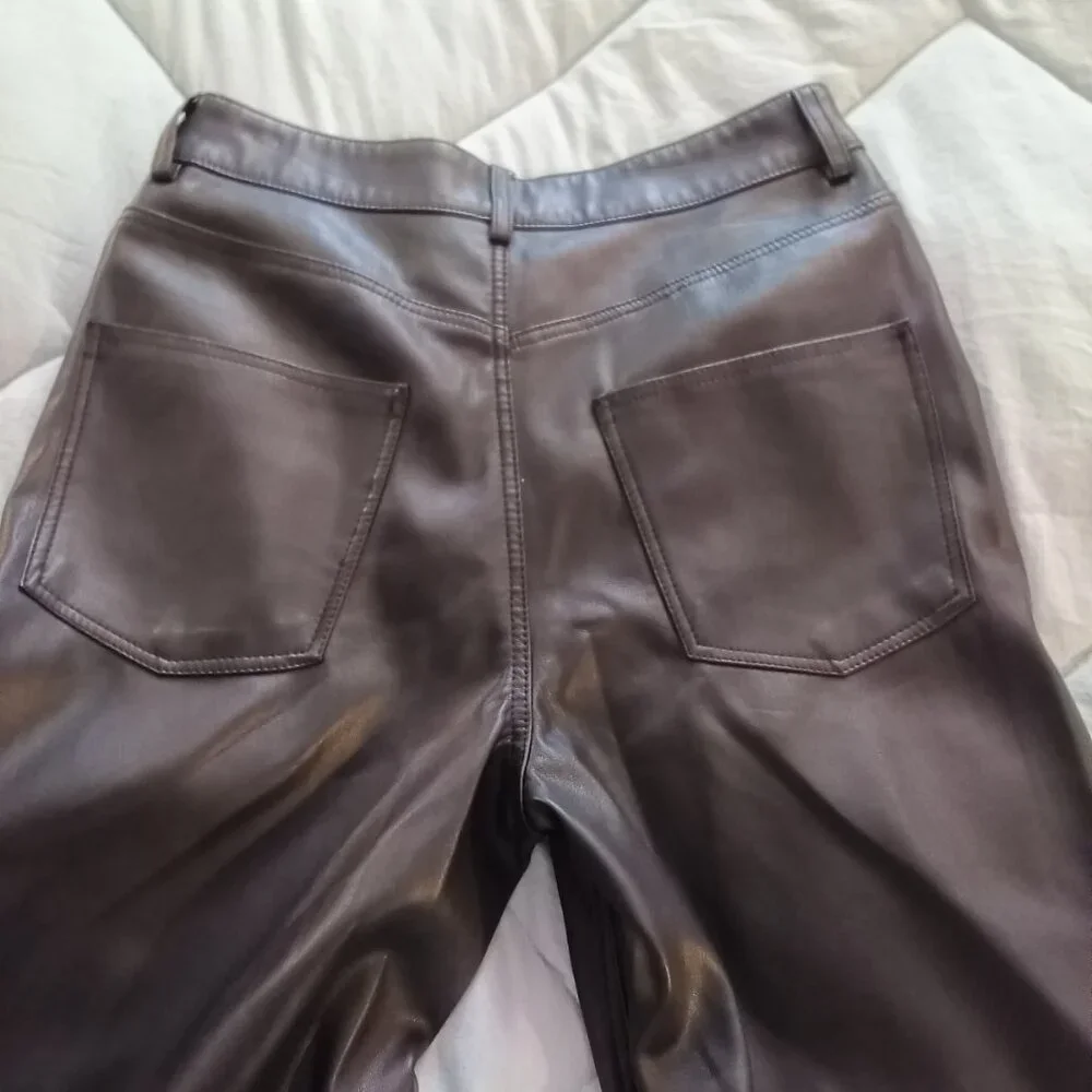 Zara Pleather Pant 4 - Picture 2 of 7